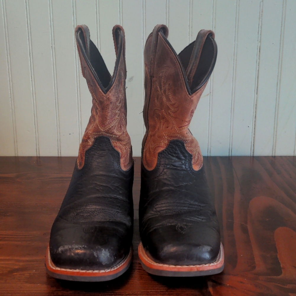 Dan Post Square Toe Western Boots Boys size 2D
